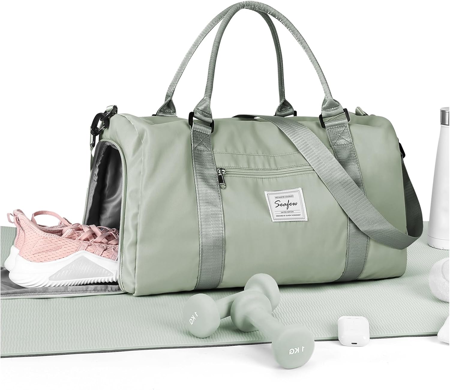 Gym Bag Womens,Travel Duffel Carry on Bag Sport Tote...