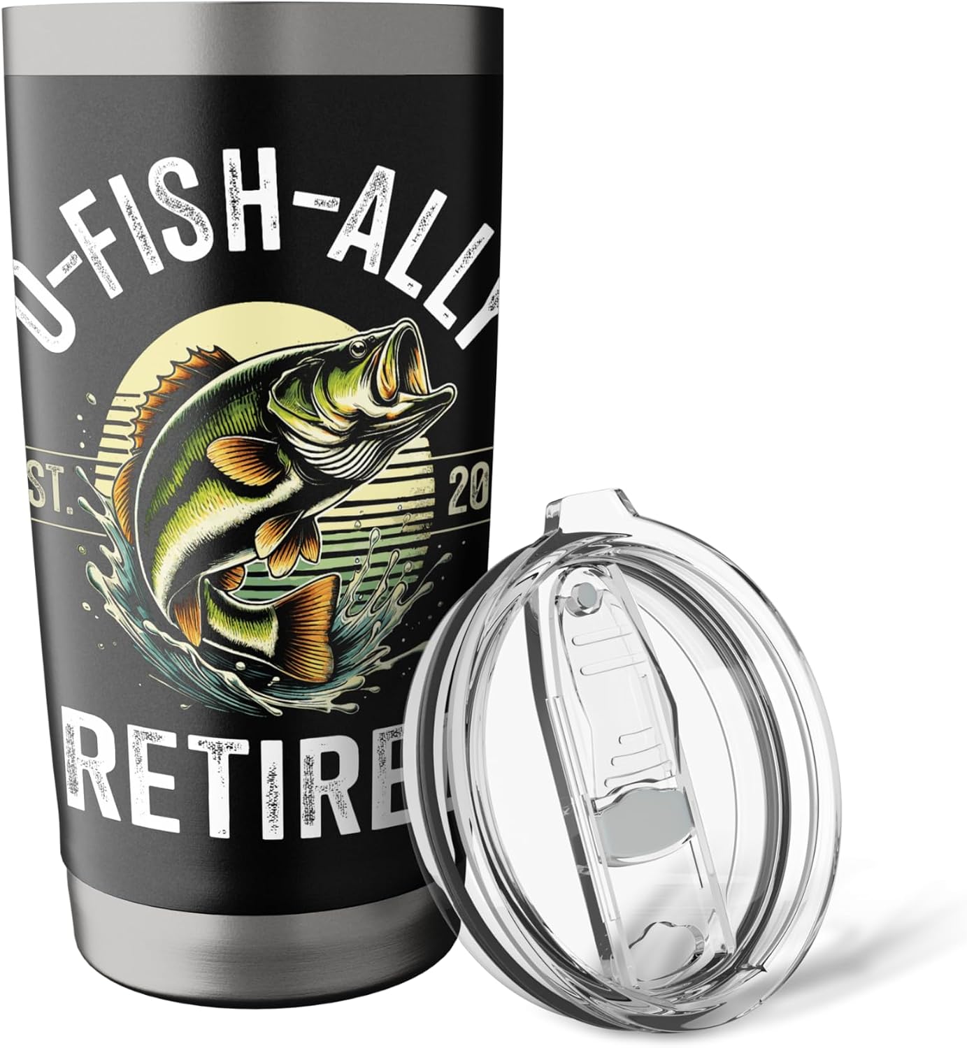 O-Fish-Ally Retired 2026 for fisherman fishing retirement Stainless Steel Insulated Tumbler image 5