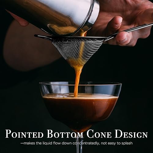 Miniatura 5 de Homestia 2 coladores de malla fina de 3.3 pulgadas para cocina, acero inoxidable 304, tamiz de cóctel, tamices de alimentos, colador líquido para