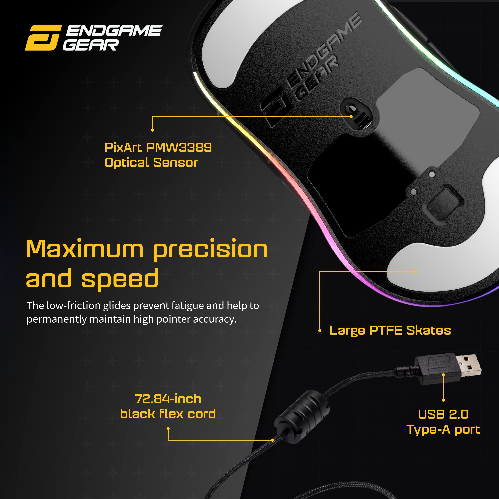 【新品未開封】ENDGAME GEAR XM1 RGB ゲーミングマウス Amazon.com: ENDGAME GEAR XM1 RGB Gaming Mouse, Programmable Mouse