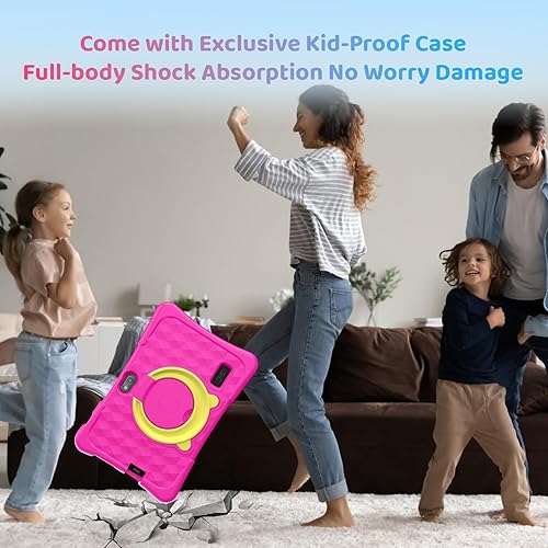Miniatura 6 de Tablet para niños, tablet Android de 7 pulgadas para niños, 8GB+32GB 1TB ampliable, tablet para niños pequeños de Quad-Core con estuche a prueba de