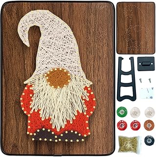 BAZIMA DIY String Art Kit for Beginner, DIY Santa Claus Craft Kit,Unique Gift,Craft Kit for Holidays