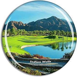 Indian Wells Golf Resort California USA Fridge Magnet Travel Gift Souvenir Collection 3D Crystal Glass