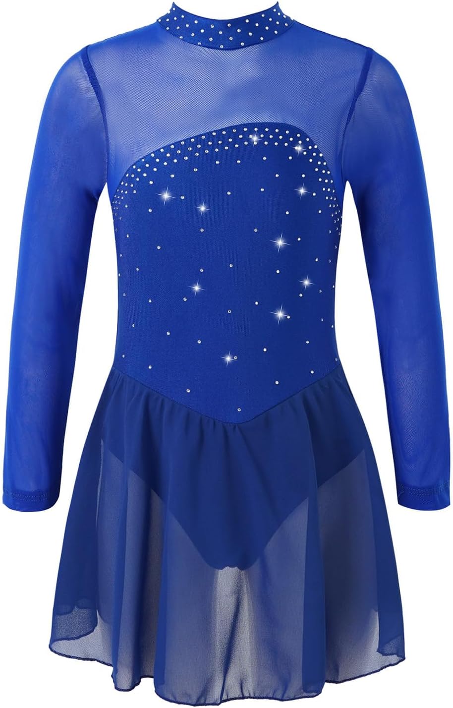 Ranrann Enfant Fille Tutu Danse Paillette Robe Danse Latine