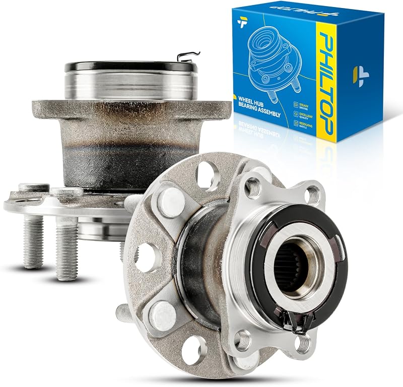 Cubo e rolamento de roda traseira PHILTOP 512333 para Jeep Patriot 4WD – Par com 2 unidades