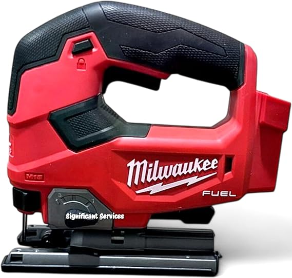 Milwaukee M18 Fuel D-Handle Jigsaw, 18V, Brushless, 3500 RPM, 10T, 15° Angle, Black