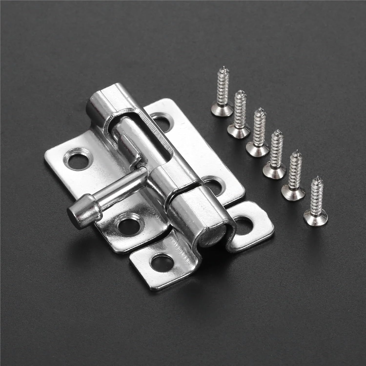 41x30mm Silver Metal Door Bolts Latch Solid Sliding Bolt Latch Hasp Staple Gate Safety Lock 1Pcs