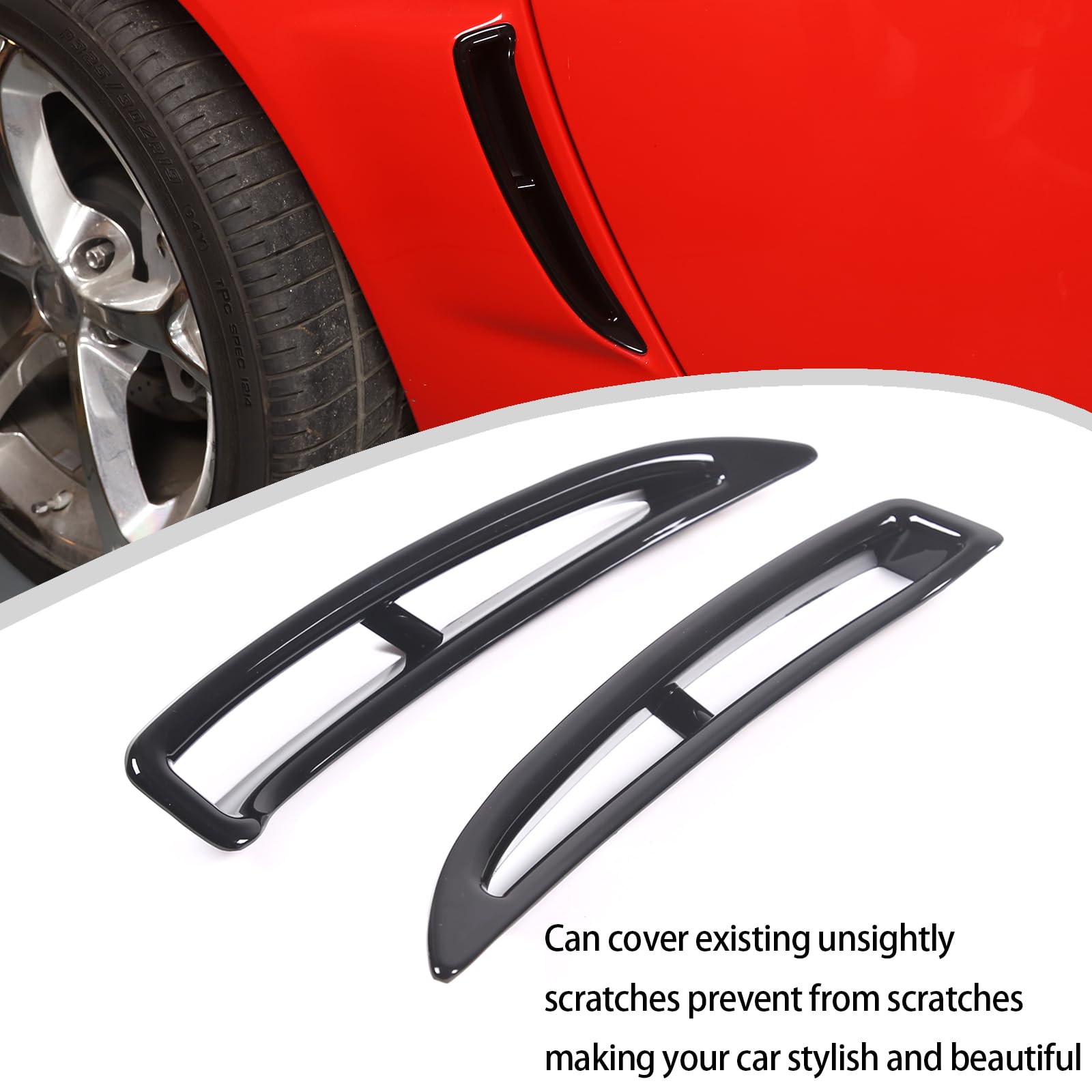 Car Fender Side Vents ABS Fender Stickers Decorative Air Flow Intake Hole Grille Spoiler Land Rover Defender 2004 2019 Auto Exterior Accessories C88