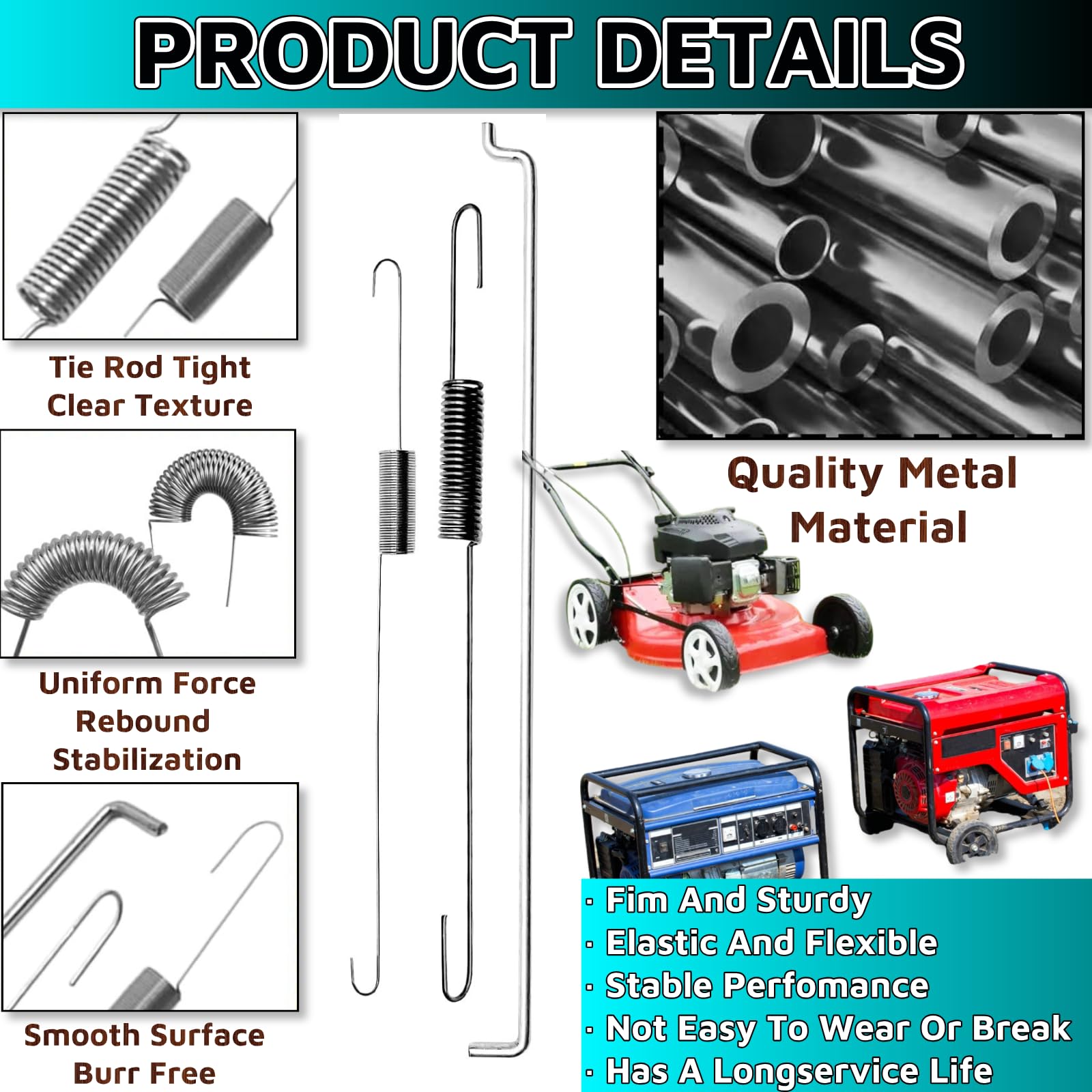 GSKMOTOR Throttle Return Spring Bracket And Dual Springs Chrome For SBC