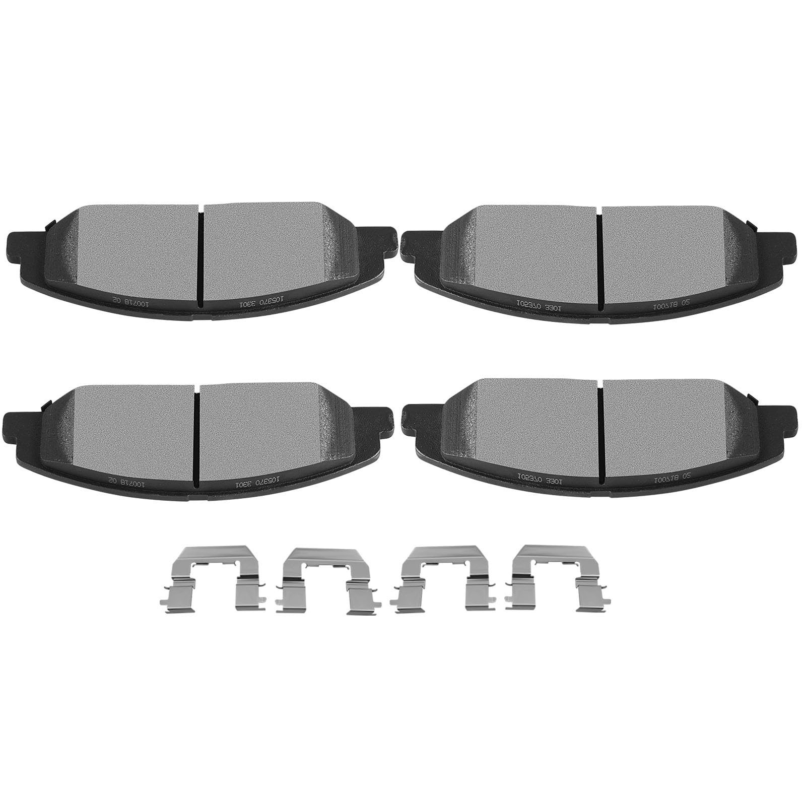SCITOO D1332-8444 Front Semi-Metal Disc Brake Pad Set 4pcs w/Hardware | For Cadillac For CTS 2008-2014,For STS 2009-2011