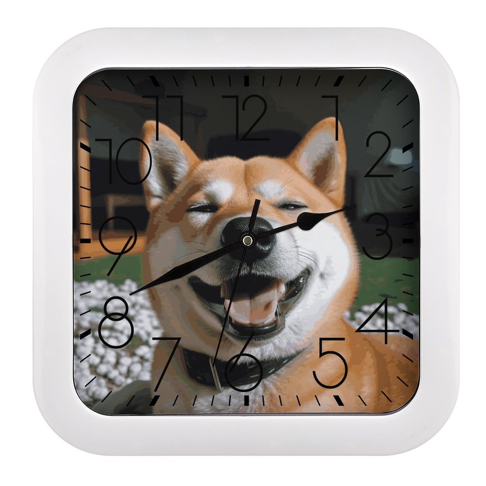 Horloge à piles carrée contre le bruit pour retrouver le sommeil