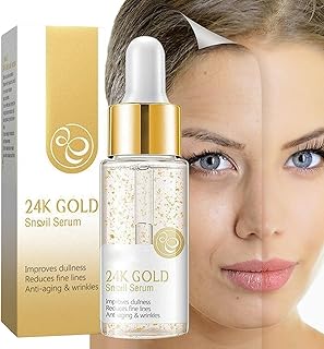 Soros de ouro 24k | Flocos de Ouro Pure Gold Essence | Sérum Facial Gold para uma pele impecável e brilhante, reduz linhas finas e rugas Cuidados com a pele para mulheres Sritob