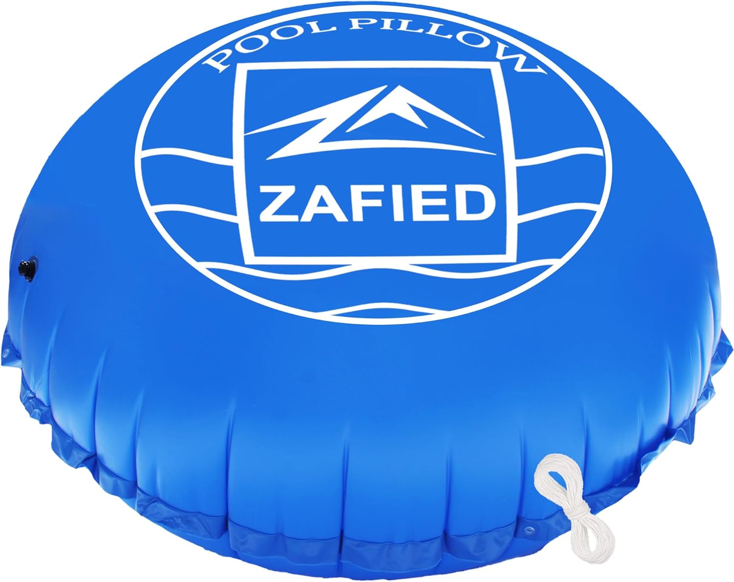 8' x 8' air pool pillow for above ground swimming pool covers, pool pillows for closing winter, heavy-duty cold resistant vinyl material air poolpillow, rope included blue 8'x8'