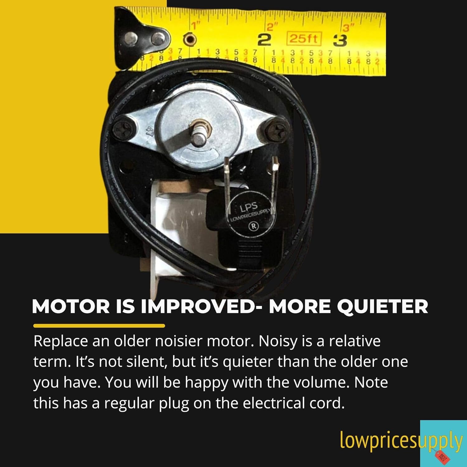 CA90 Ductless Fan Motor - Ultra Quiet and Long-Lasting Replacement for CA-90 Ductless Exhaust Fan Motor for Bathroom Ventilation for Residential Remodels, Hotels, Houses