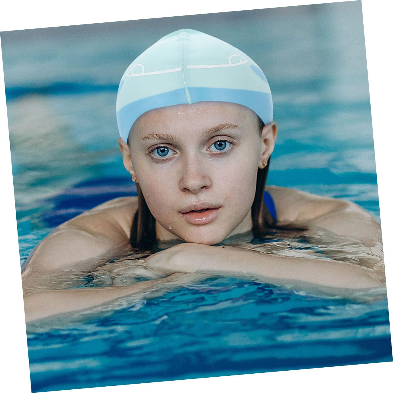 VANZACK 10pièces Bonnet De Natation Silicone pour Chapeaux De Bain Cartoon Étanches Et pour Moyen Moyen