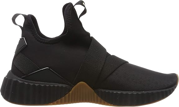 puma defy mid sparkle black