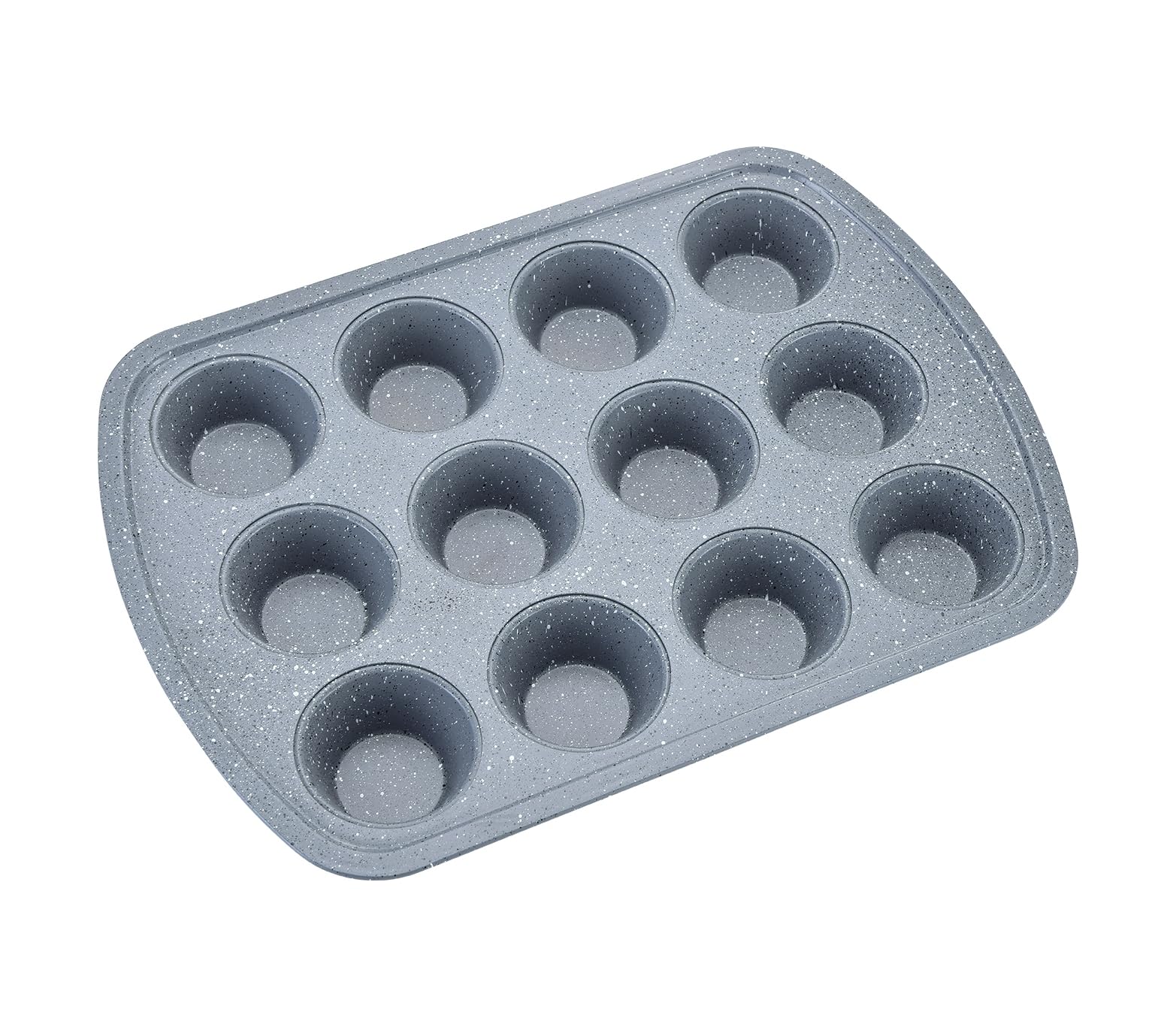 apollo THE HOUSEWARES BRAND Muffin Cupcake Tin, 12 Cups, Bake Fairy Cakes
