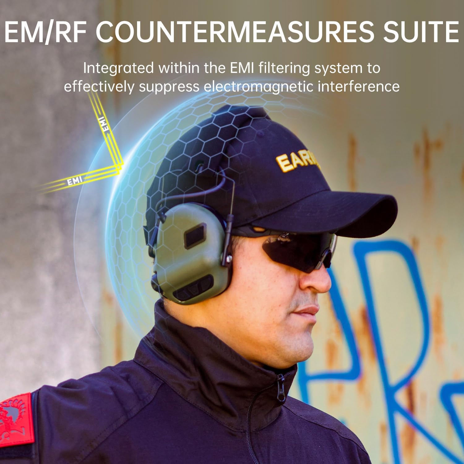 EARMOR M31 PLUS Electronic Ear Protection for Shooting, Tactical Headset Earmuffs with Noise Cancelling & Sound Amplification - Image 4