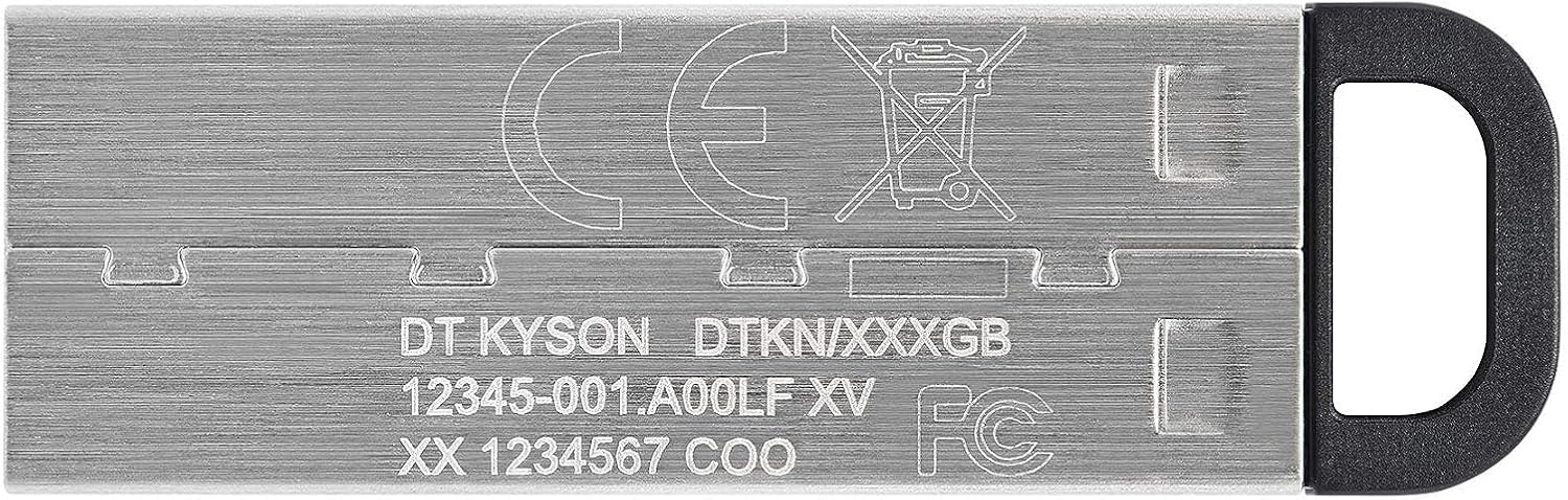 Kingston 64GB DataTraveler Kyson USB 3.2 Gen 1 200MB/s Read Metal Flash Drive (3-Pack) (3 Items)