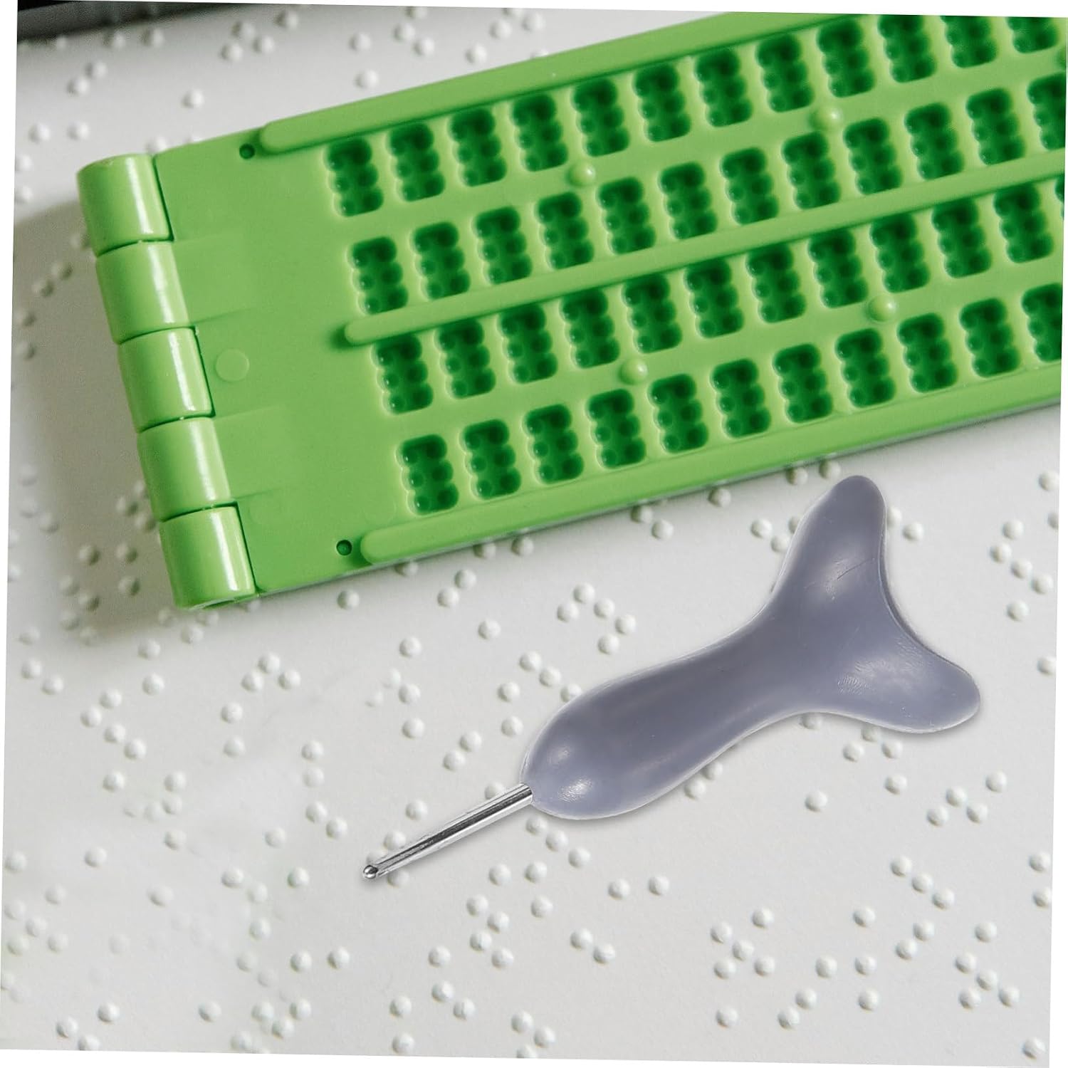 Plastic Braille Writing Pen Braille Stylus for Blind Individuals Braille Learning Tool for Visually Impaired Essential Braille Writing Supply