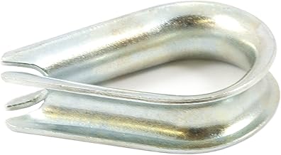 Forney 61034 Wire Rope Thimbles, Zinc Plated, 3/8-Inch
