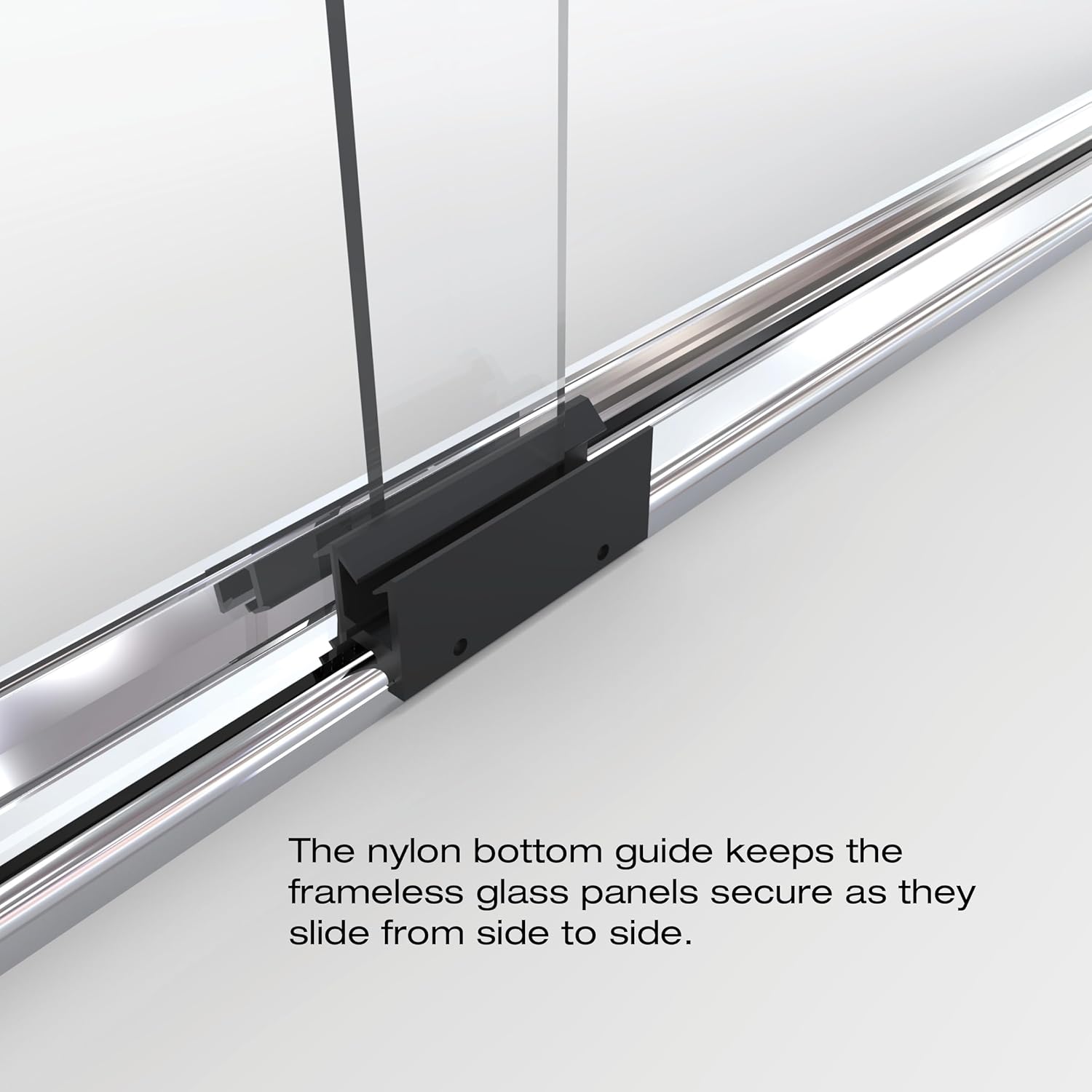 Infinity Sliding Tub Door, Chrome
