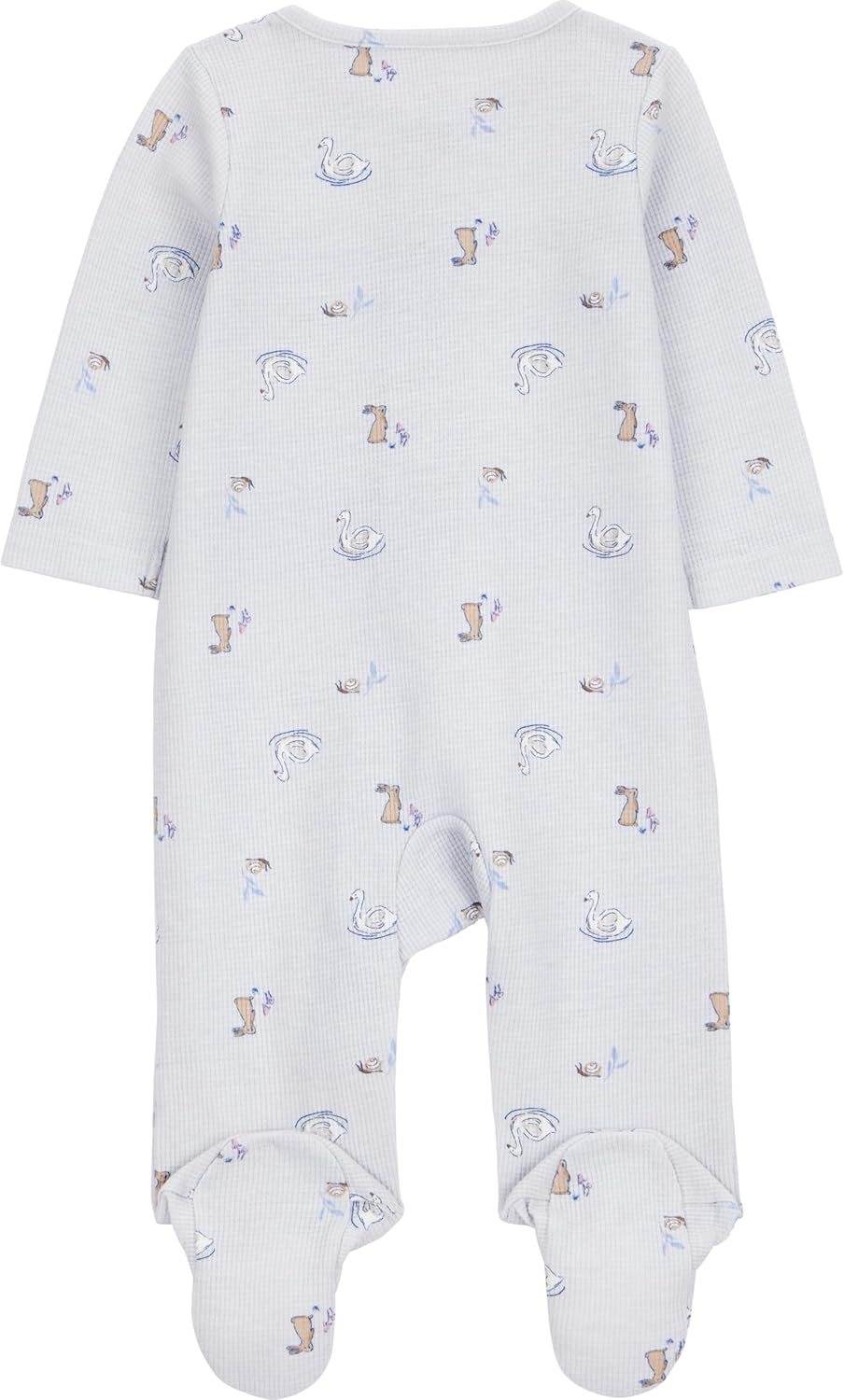Simple Joys by Carter's baby-girls 2-way Zip Thermal Footed Sleep and Play, Pack of 2 - Image 2