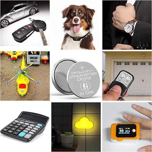 Miniatura 6 de Fuspower CR2016 Batería CR 2016 3V Baterías de litio Batería de celda de moneda 2016 para perros remotos sin llave Collar Garaje puerta abridor 50