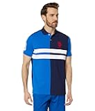 COLORBLOCK CHEST STRIPE PIQUE POLO SHIRT