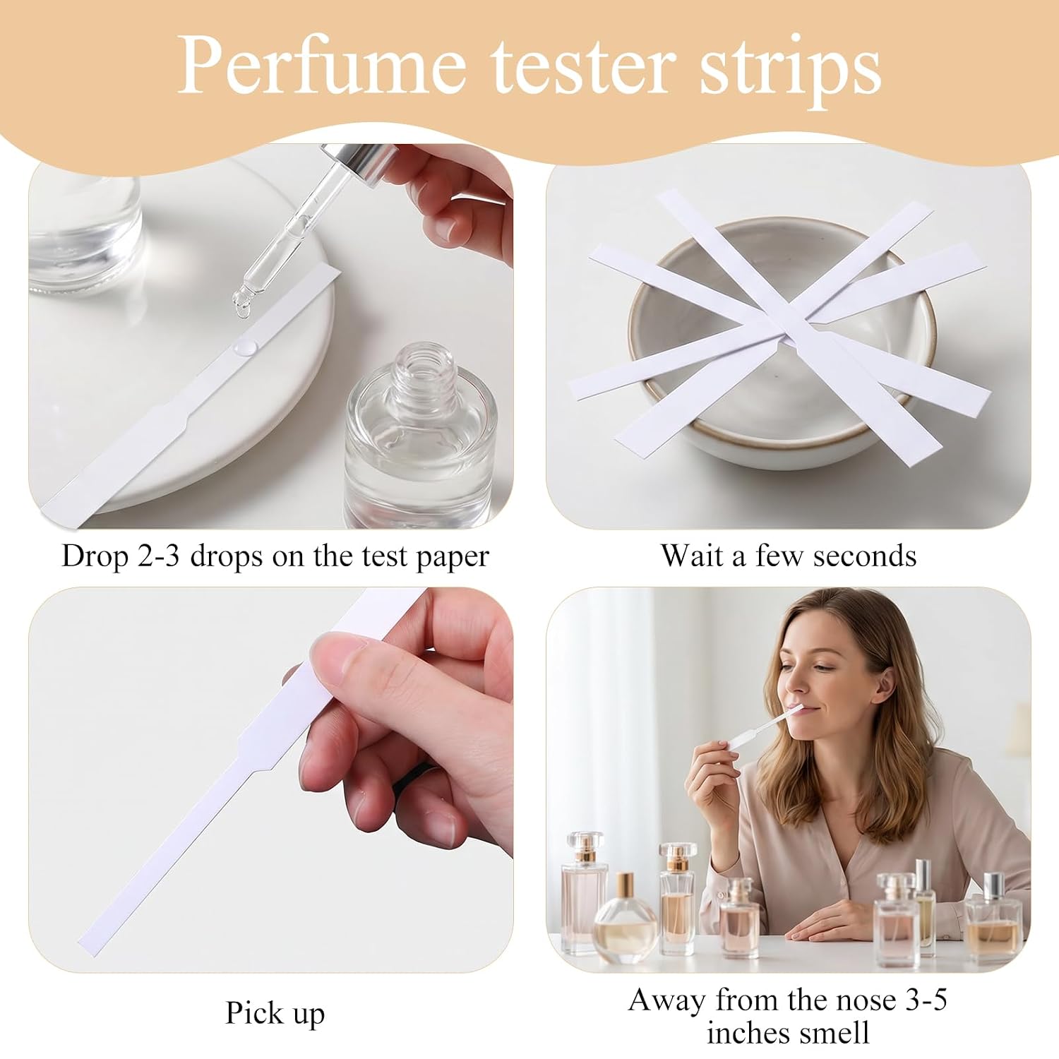 2200 Perfume Tester Strips, Fragrance Blotter Paper for Essential Oil Sampl
