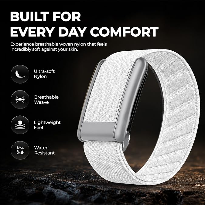 DADO Ultra-soft Nylon Sport Band Compatible with WHOOP 5.0, One, Peak, and Life | Breathable, Durable & Secure Fit Strap | NOT for Gen 4