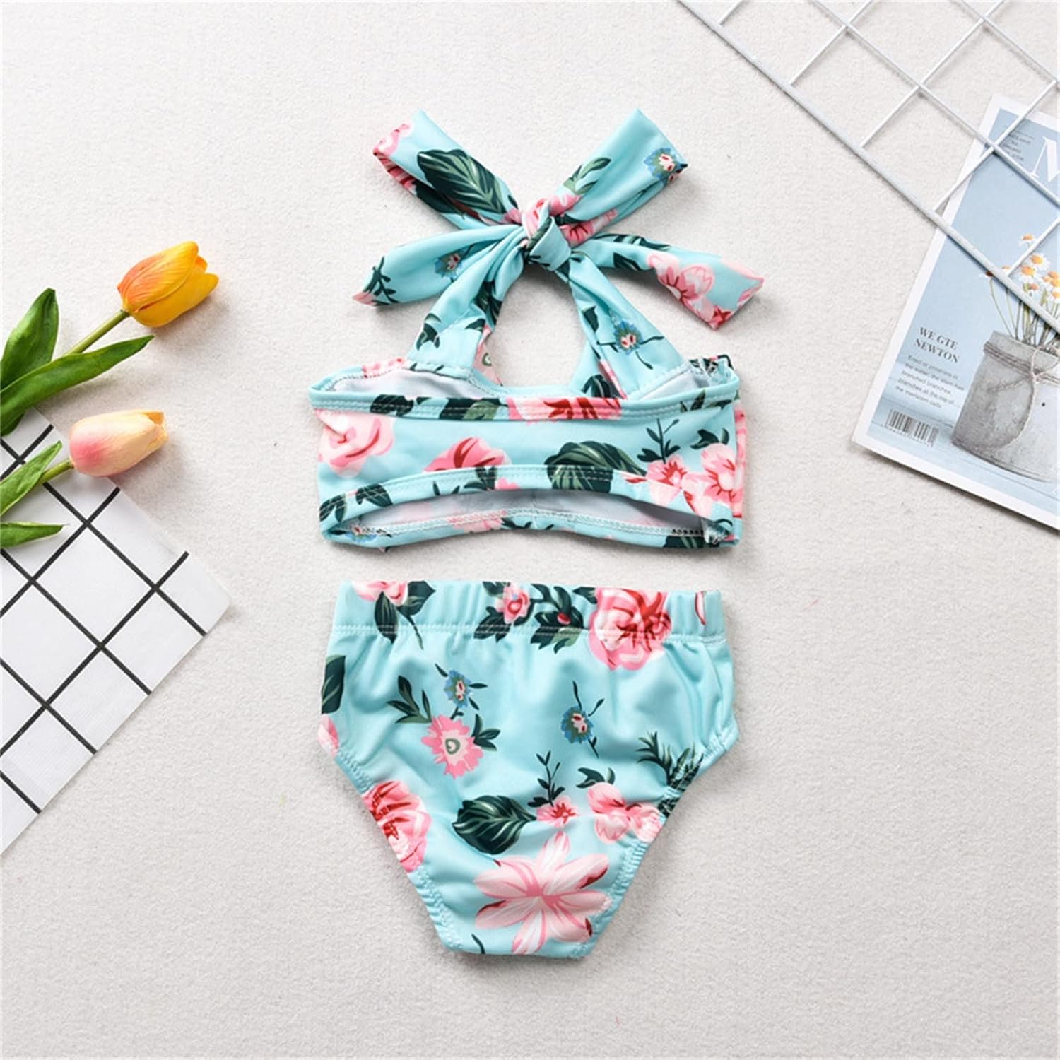 Floral Strap Set 0-5Y Two Baby Suit Pieces Girls Kids Printed Bikini Toddler Swimsuit Girls 4t Swim Suit: Clothing, Shoes & Jewelry