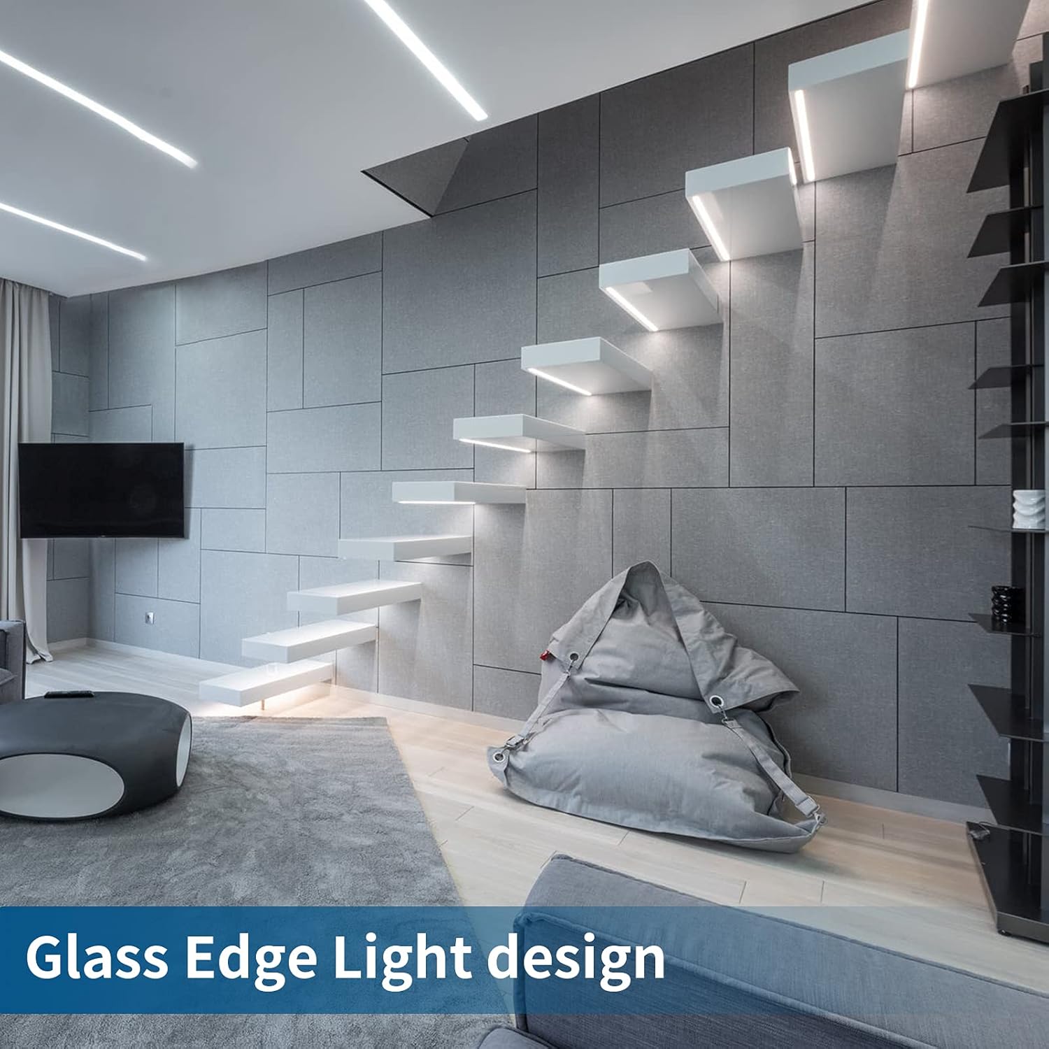 Up To 60% OFF Muzata 10PACK 3.3FT/1M Embedded Built in LED Channel with White Cover Lens for Stairs and Wodden Floor,Silver Aluminum Channel with Spotless Cover for Strip Tape Light,U113 1M WW, LS2