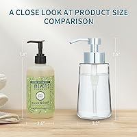 Vista 3 de Doiliese Dispensador de jabón, dispensador de jabón de vidrio transparente con bomba a prueba de óxido, bomba de jabón líquido de 16 onzas