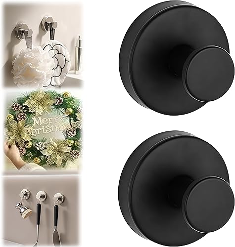 Ganchos de ventosa para coronas en vidrio, ganchos de ventosa para ducha interior, ganchos de corona para puertas delanteras, ganchos de metal para