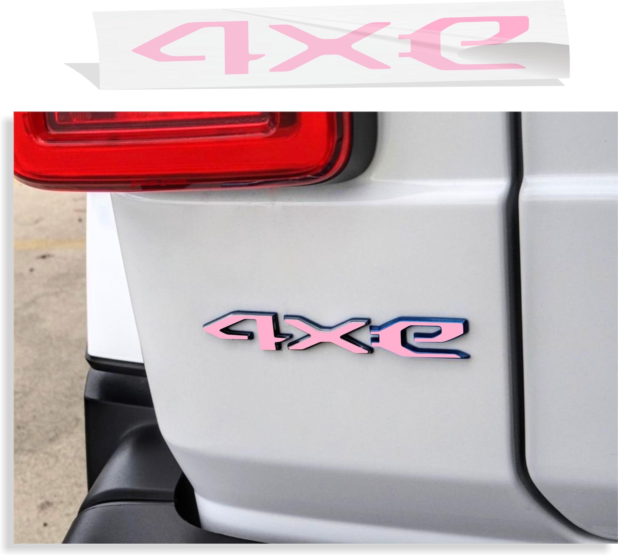 Emblema 4xe De Reemplazo Para Jeep 2021-2023 Wrangler Puerta Trasera De Apertura 4Xe Adhesivo De Calcomanía 68490886AB (Negro