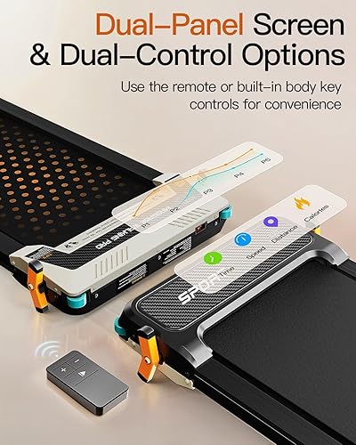 Miniatura 6 de FUNRAY Versatile Walking Pad Treadmill with Incline - Dual-Sided Under Desk Treadmill with Foot Massage,2 in 1 Walking Machine for HomeOffice with