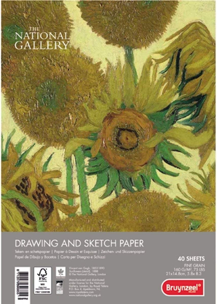 Bruynzeel Spiral Sketch Pad The National Gallery""Sunflowers"" (5804PPA5)