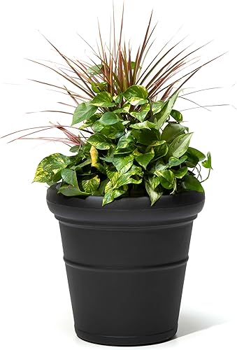 Miniatura 22 de Step2 Bridgeview - Maceta cuadrada alta, macetas grandes para plantas al aire libre, jardinería y maceta para patio o porche, drenaje eficiente