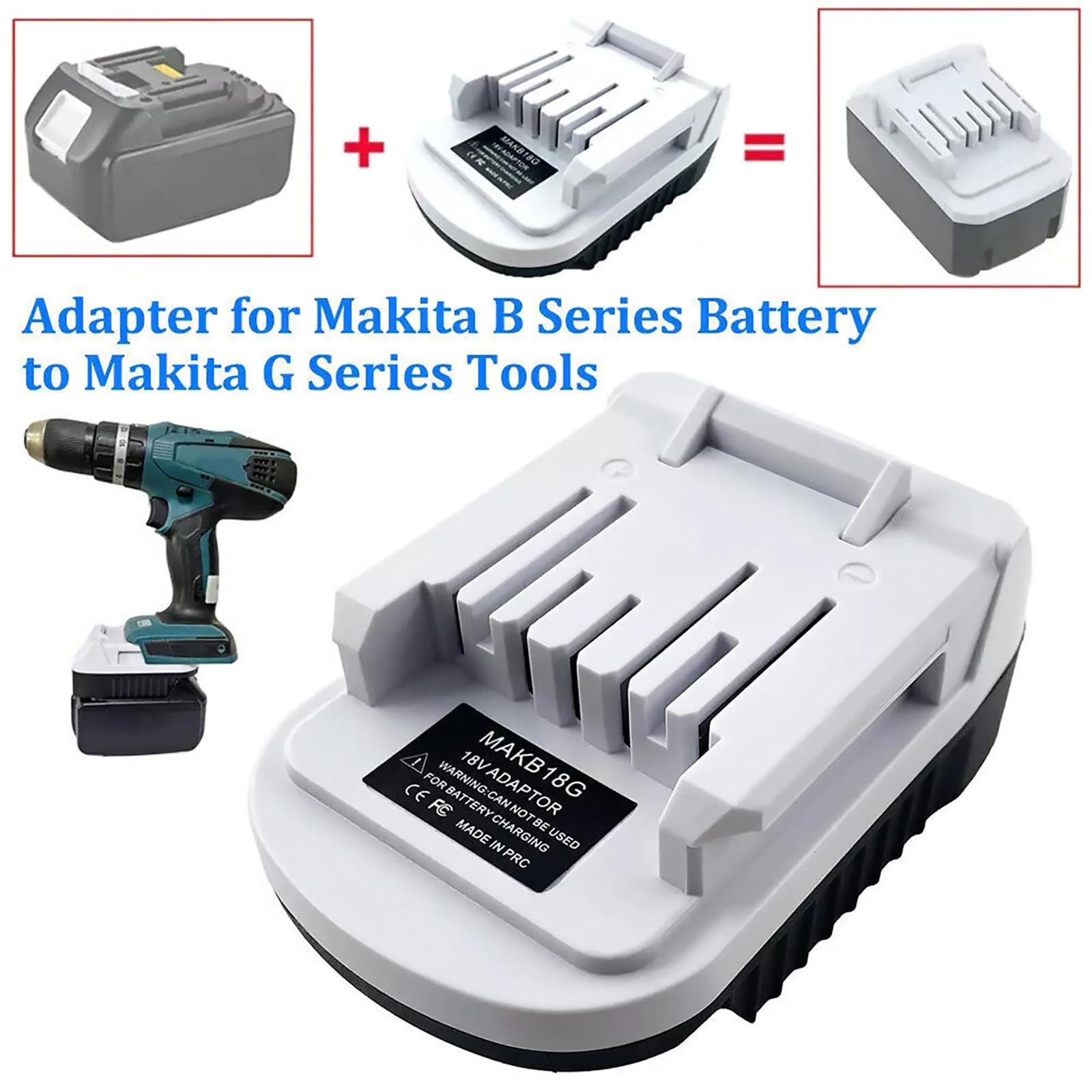 Adattatore convertitore batteria per Makita B Series 18V Li-ion batteria per serie G BL1815G BL1813G