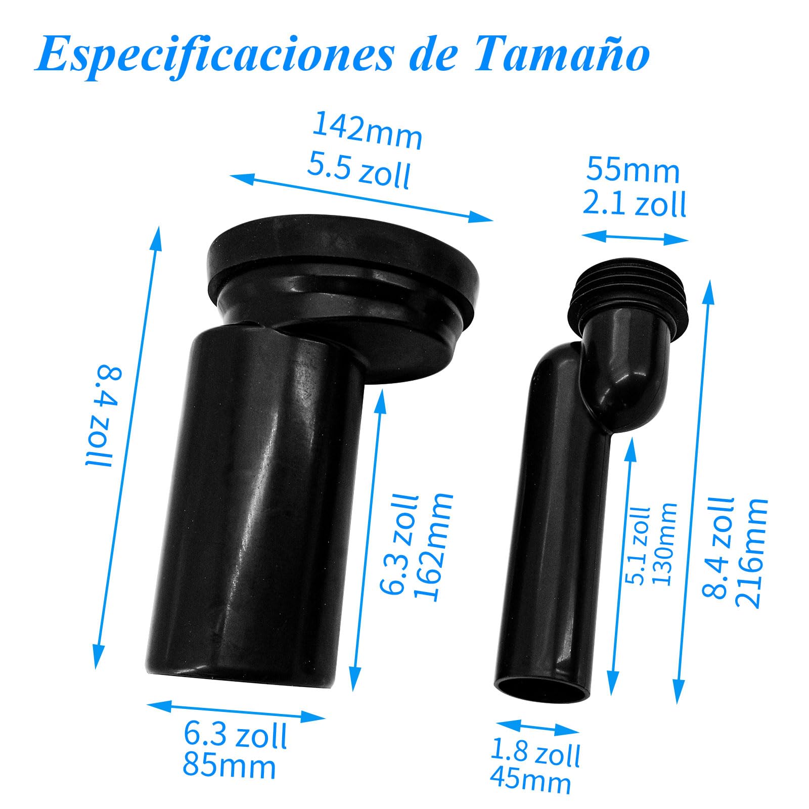 Kit de Conexión para WC Suspendido – Compatible con Geberit 405.116.00.1, Kit de Conexión para WC, con Material de Fijación, Tubo de Conexión para WC.