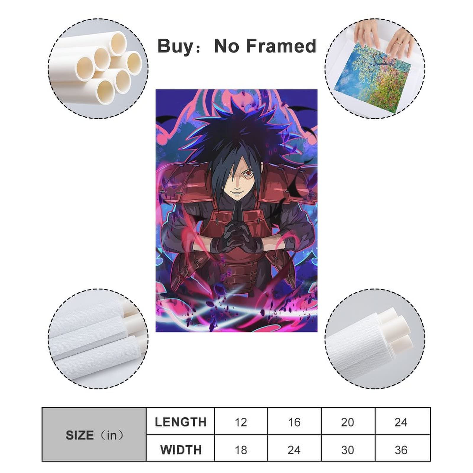 Amazon.co.jp: アニメポスター NARUTO -ナルト- うちはマダラ (4