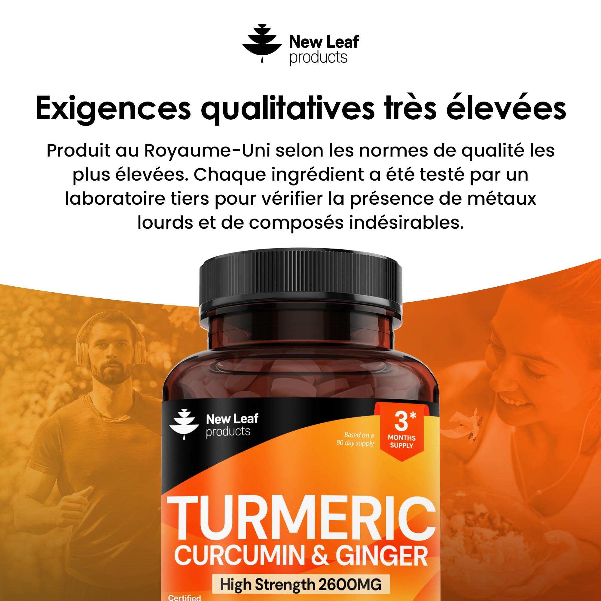 Curcuma Bio 180 Gélules - Antioxydant & Anti-inflammatoire - Fabriqué En France