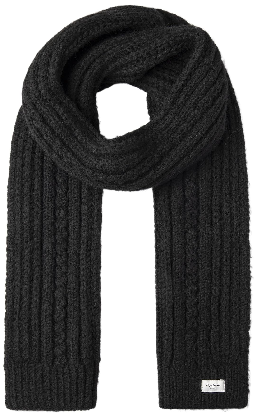 Pepe Jeans Sciarpa Da Donna Francis Sciarf, Nero (Nero), Taglia Unica, Nero (Black), Taglia Unica-image