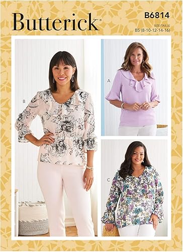 Miniatura 9 de Butterick B6814RR - Chaleco para mujer, talla grande, 18 W-20 W-22 W-24 W, multicolor
