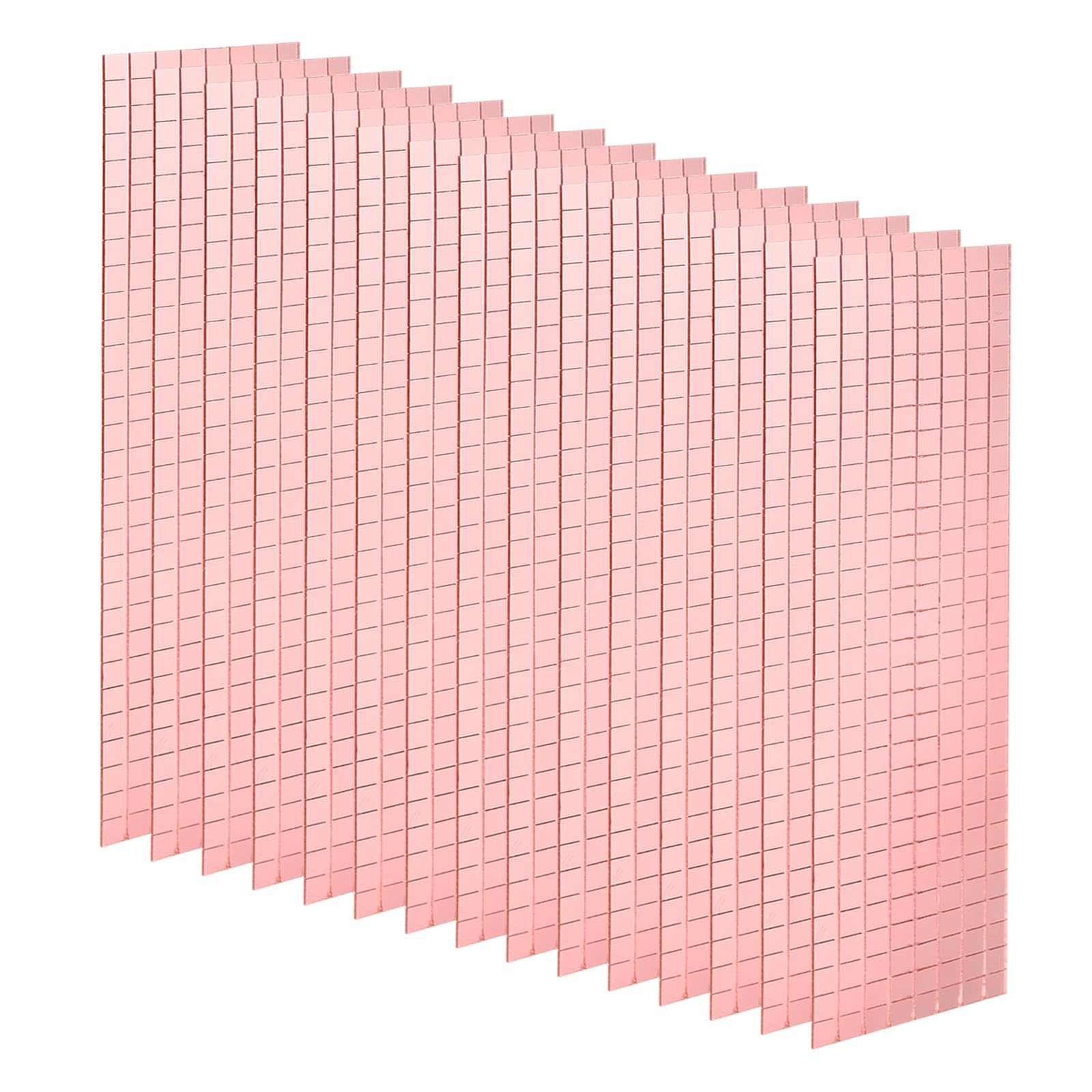 Sourcing map 15 hojas de mosaico de espejo autoadhesivo con 7200 mini piezas de 5x5 mm