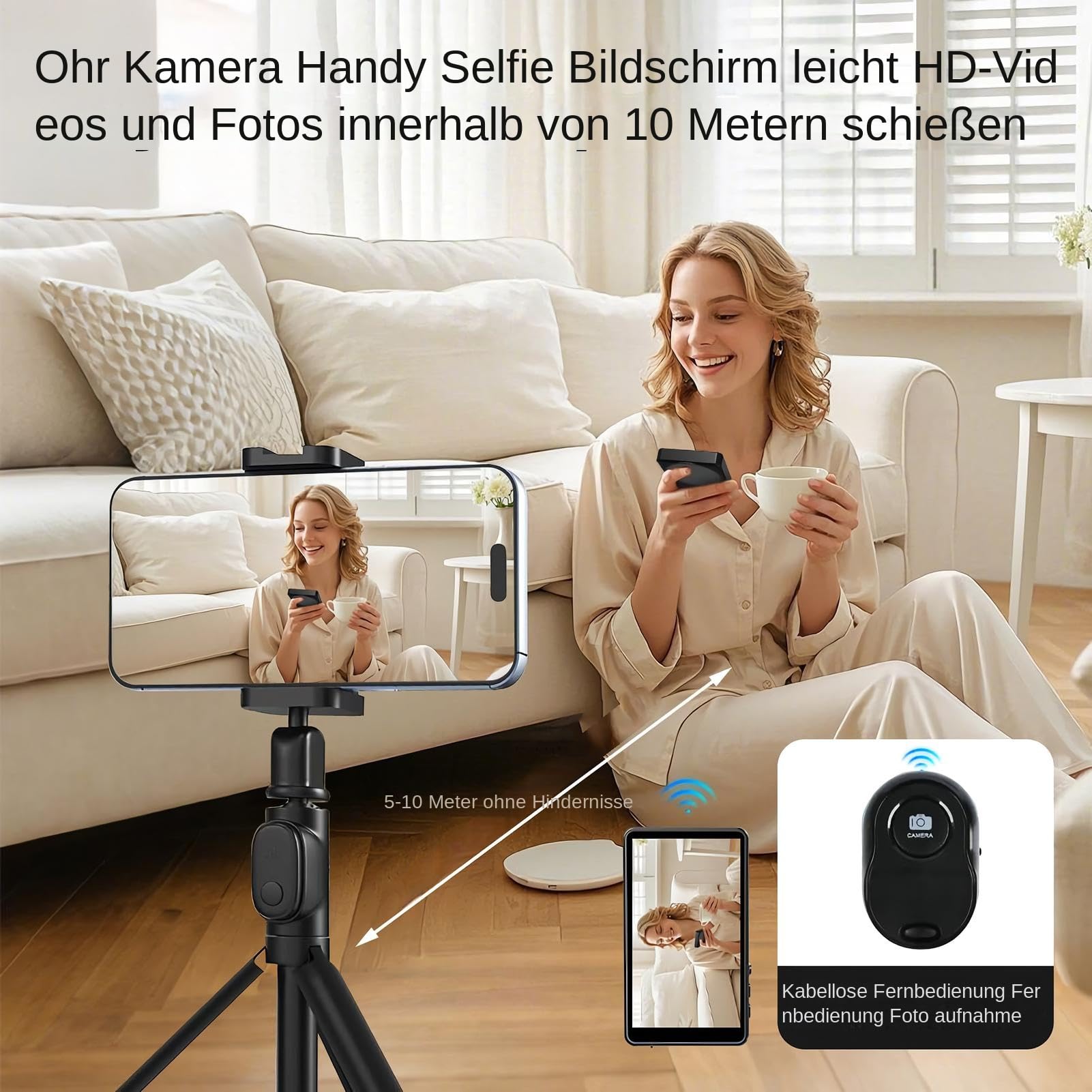 Monitor per Autoscatti Vlog Schermo Monitor Selfie Magnetico Per Streaming | Accessorio Magnetico Per Smartphone Per Casa Viaggio Interni Esterni