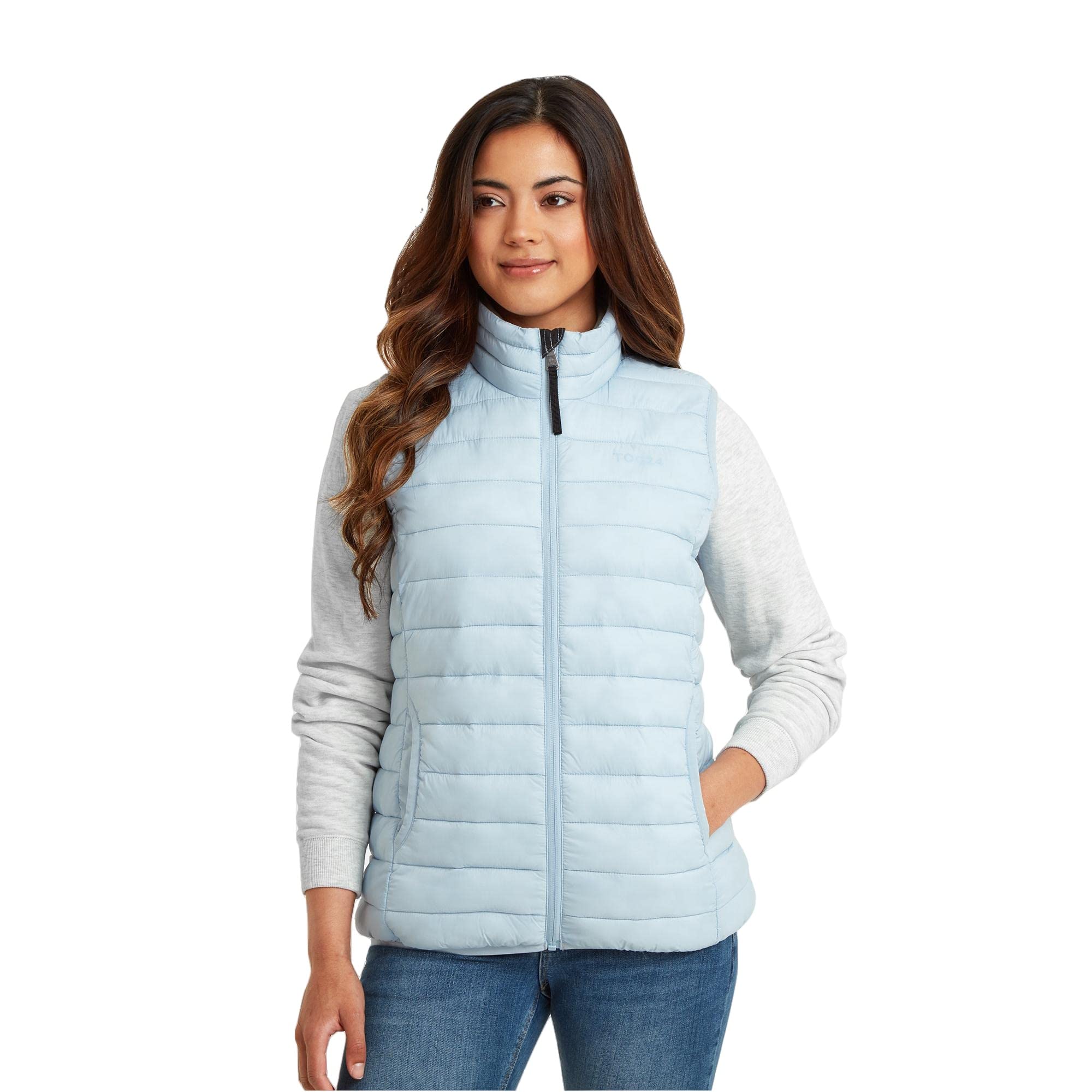 TOG24 Damen Weste Steppweste Leicht Übergangsweste Ärmellos Laufweste Warme Daunenweste Pufferjacke Bodywarmer Outdoor Sportweste für Wandern Radfahren