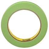 3M 233+ Crepe Paper Performance Masking Tape, 250 Degree F Performance Temperature, 25 lbs/in Tensile Strength, 60 yds Length x 1" Width (Case of 24) – view 1