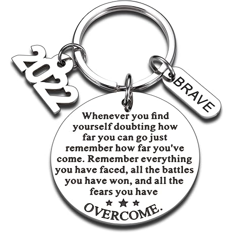 2022 Inspirational Graduation Gifts Keychain: College Graduate